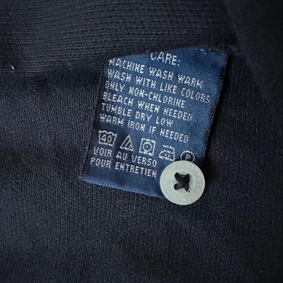 Ralph Lauren Sport Sleeveless Polo Shirt – BlackYellow Contrast Collar, Size L - Picture 7 of 7